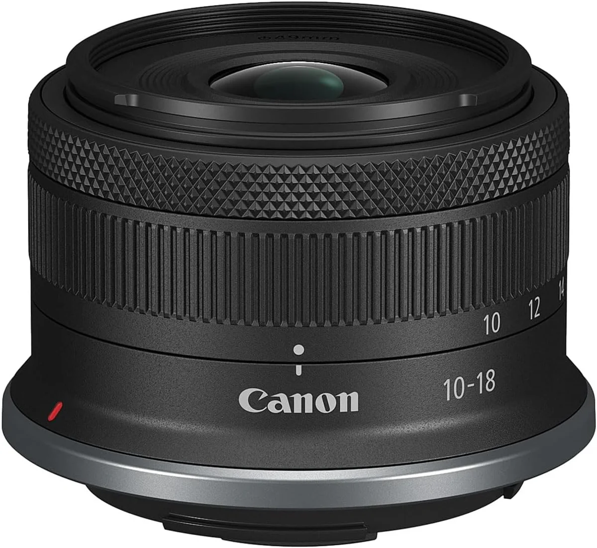 Canon RF-S 10-18mm F4.5-6.3 IS STM — side profile showing form factor