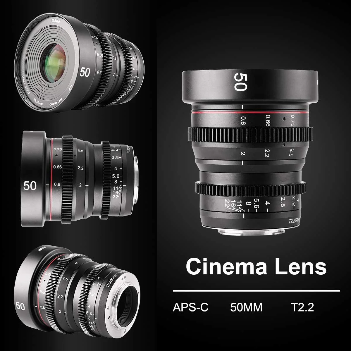 Meike 50mm T2.2 Mini Cinema (M43) — angle 4