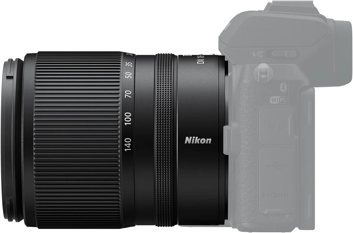 Nikon NIKKOR Z DX 18-140mm f/3.5-6.3 VR — rear view and mount detail