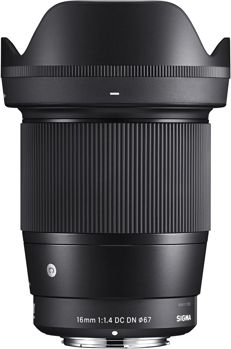 Sigma 16mm f/1.4 DC DN Contemporary (Sony E) — rear view and mount detail