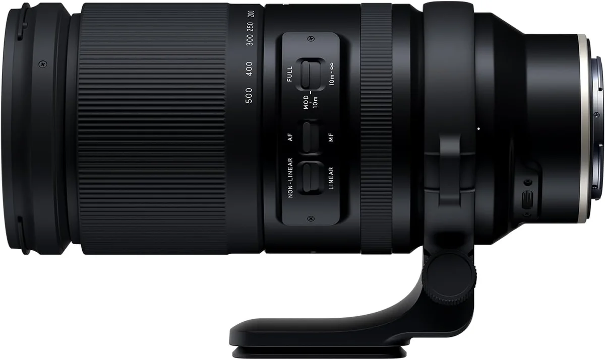 Tamron 150-500mm f/5-6.7 Di III VC VXD (Nikon Z) — side profile showing form factor